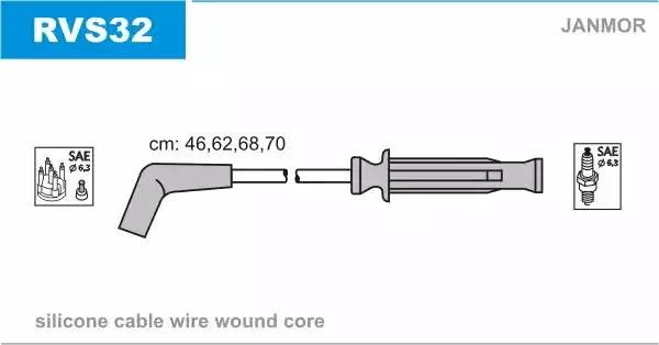 Ккомплект проводов зажигания RVS32 JANMOR