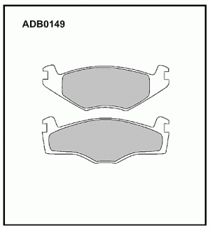 Колодки тормозные дисковые ADB0149 ALLIED NIPPON