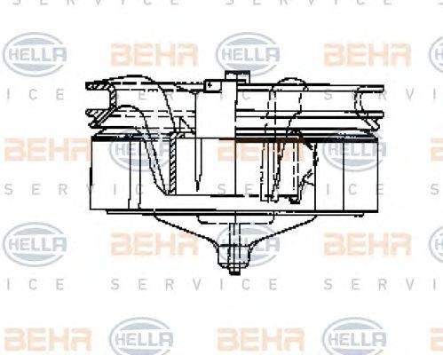 Электродвигатель, вентиляция салона 8EW009158011 HELLA