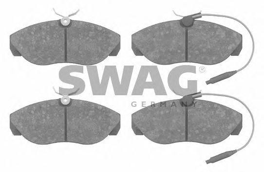 Комплект тормозных колодок, диско 62 91 6240 SWAG