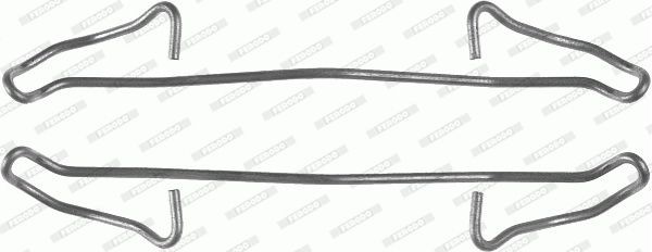 Комплектующие, колодки дискового тормоза FBA500 FERODO