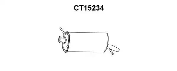 Глушитель выхлопных газов конечный CT15234 VENEPORTE