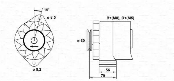 Генератор 943356679010 MAGNETI MARELLI
