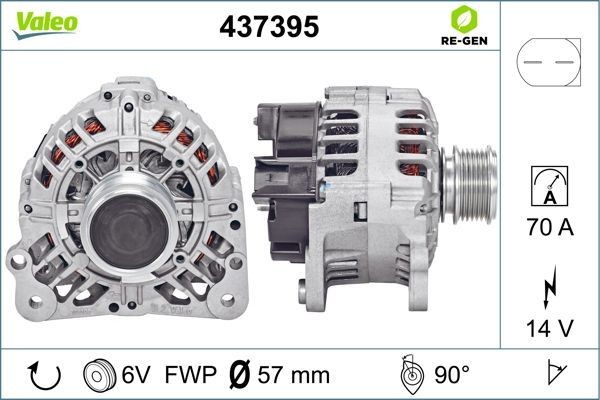 Генератор 437395 VALEO PHC