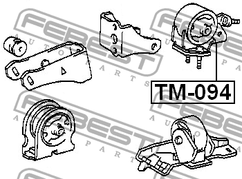 Подушка двигателя TM-094 FEBEST