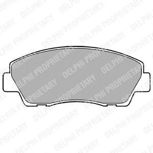 Комплект тормозных колодок, диско LP870 DELPHI