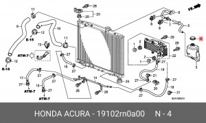 Деталь 19102RN0A00 HONDA