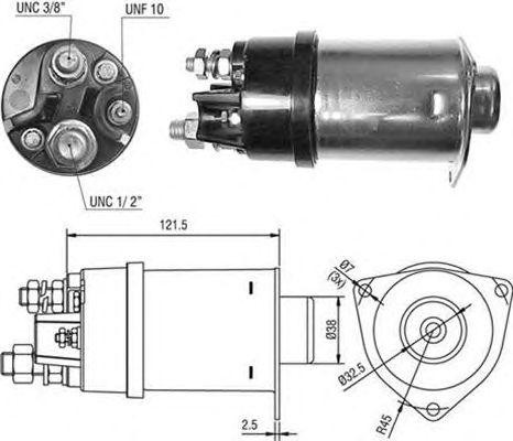 Тяговое реле, стартер 940113050524 MAGNETI MARELLI