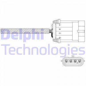Лямбда-зонд ES1104912B1 DELPHI