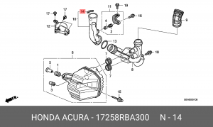 Деталь 17258RBA300 HONDA
