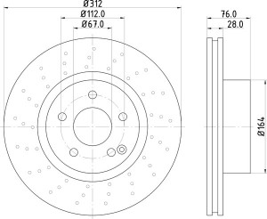 Тормозной диск MDC1426 MINTEX