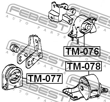 Подушка двигателя TM-077 FEBEST