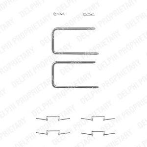 Комплектующие, колодки дискового тормоза LX0287 DELPHI