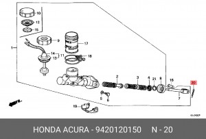 Шплинт 9420120150 HONDA