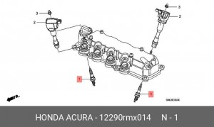 Свеча зажигания 12290RMX014 HONDA