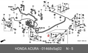 Тормозной шланг 01468S5AJ02 HONDA