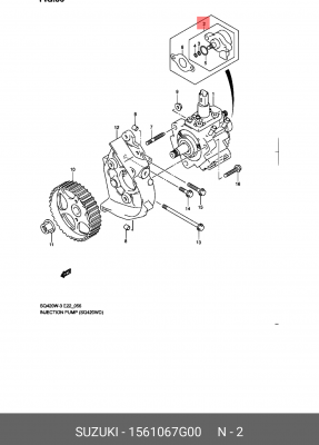 Редукционный клапан, Common-Rail-System 15610-67G00 SUZUKI