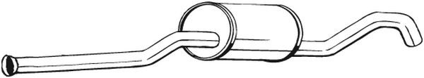 Средний глушитель выхлопных газов 278-193 BOSAL