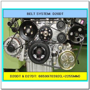 Поликлиновой ремень 665 997 03 92 SSANG YONG
