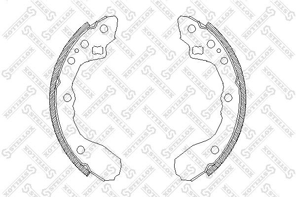 Колодки тормозные барабанные 355-100-SX STELLOX