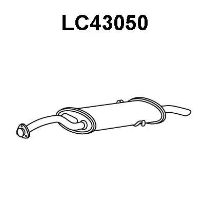 Глушитель выхлопных газов конечный LC43050 VENEPORTE
