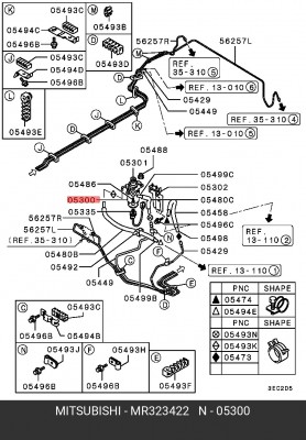 Фильтр топливный MR323422 MITSUBISHI