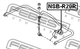 Втулка стабилизатора NSB-R20R FEBEST