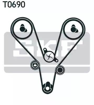 Комплект ремня ГРМ VKMA95657 SKF