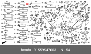 Держатель проводов 91559S47003 HONDA