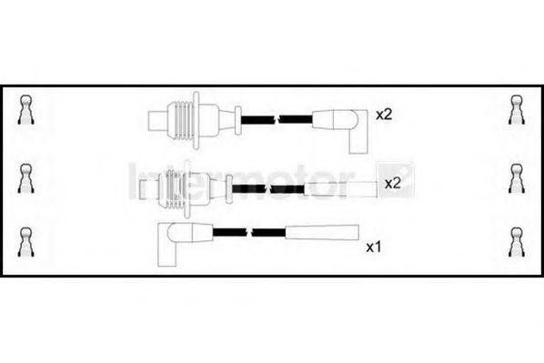Ккомплект проводов зажигания 73251 STANDARD