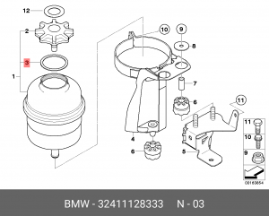 Кольцо уплотнительное 32 41 1 128 333 BMW