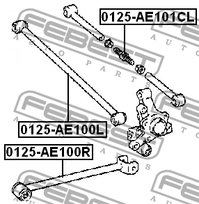 Рычаг подвески 0125-AE101CL FEBEST