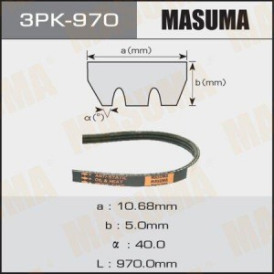 Ремень приводной 3PK-970 MASUMA