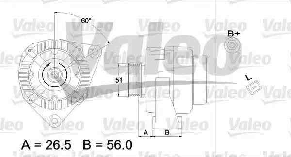Генератор 437224 VALEO PHC