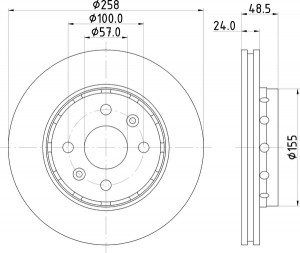 Тормозной диск MDC1799 MINTEX