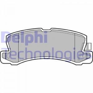 Комплект тормозных колодок, диско LP611 DELPHI