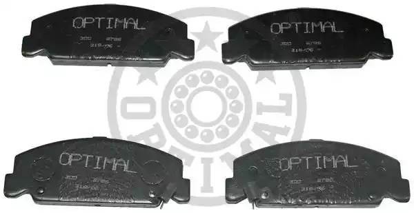 Комплект тормозных колодок, диско 9786 OPTIMAL