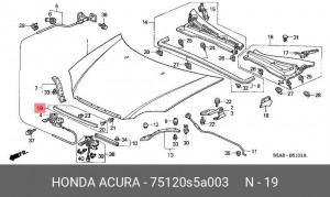 Деталь 75120S5A003 HONDA
