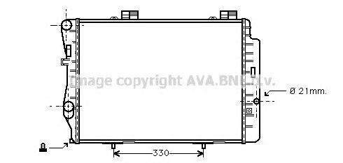 Радиатор охлаждения ДВС MS2212 AVA