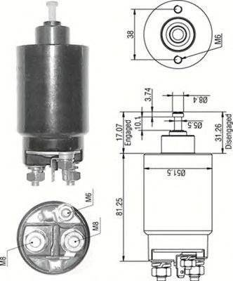 Тяговое реле, стартер 940113050531 MAGNETI MARELLI