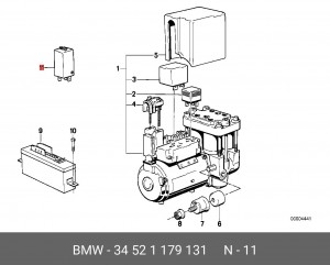 Реле, противоблокировочное устройство 34 52 1 179 131 BMW