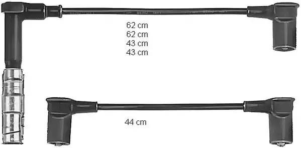 Ккомплект проводов зажигания ZEF585 BERU