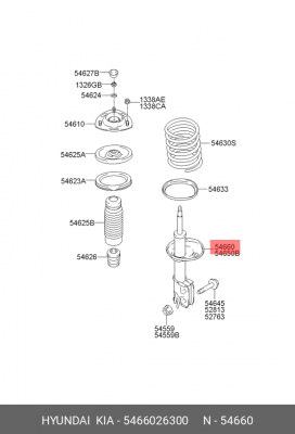 Амортизатор 54660-26300 HYUNDAI KIA