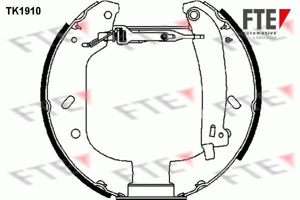 Комплект тормозных колодок TK1910 FTE