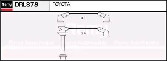 Ккомплект проводов зажигания DRL879 DELCO REMY