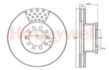 Тормозной диск 567764B BENDIX JURID