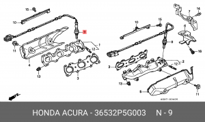 Лямбда-зонд 36532P5G003 HONDA