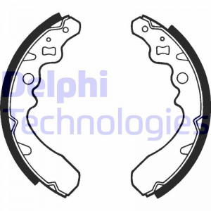 Комплект тормозных колодок LS1362 DELPHI