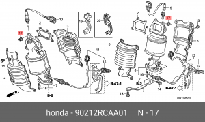 Гайка 90212RCAA01 HONDA