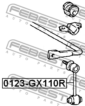 Стойка стабилизатора 0123-GX110R FEBEST